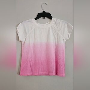Speechless White and Pink Gradient Kids T-Shirt